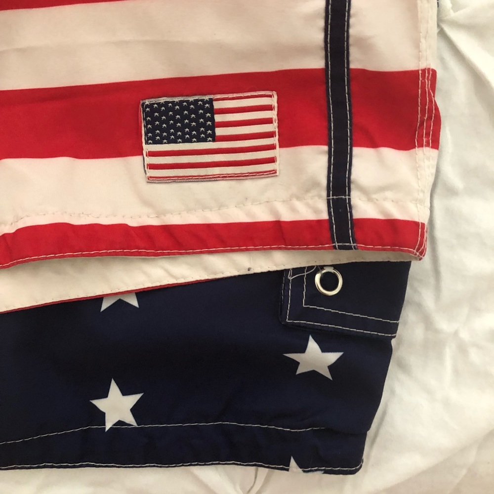 American Flag Swim Trunks - Picture 3 of 3